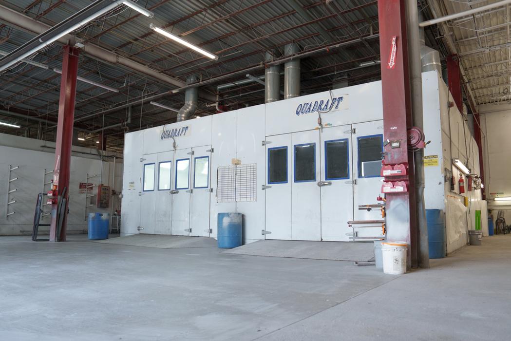 Exterior of Spray Paint Booth
