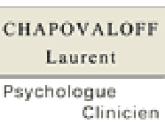 Chapovaloff Laurent psychologue