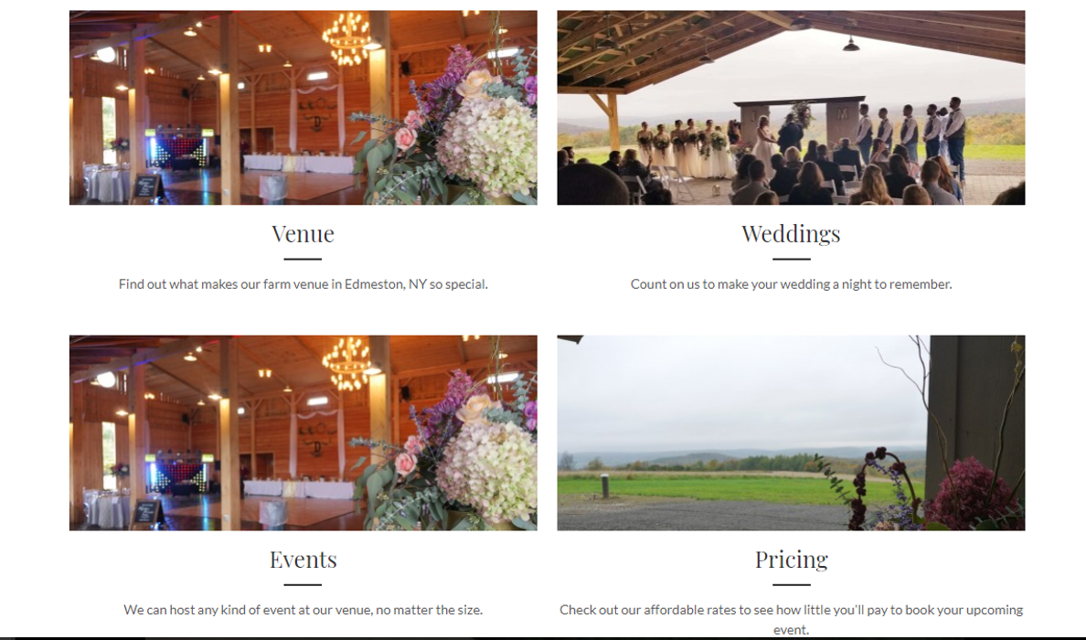 Longview Farm & Event Center - Edmeston, NY