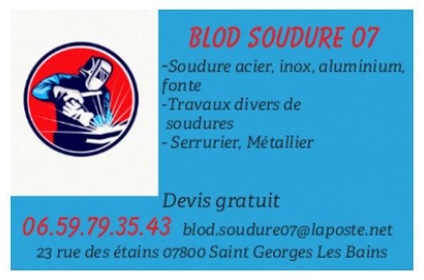 Blod Soudure 07 dépannage de serrurerie, serrurier