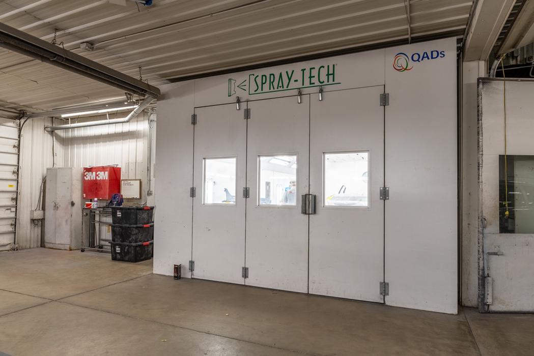 Exterior of Spray Paint Booth