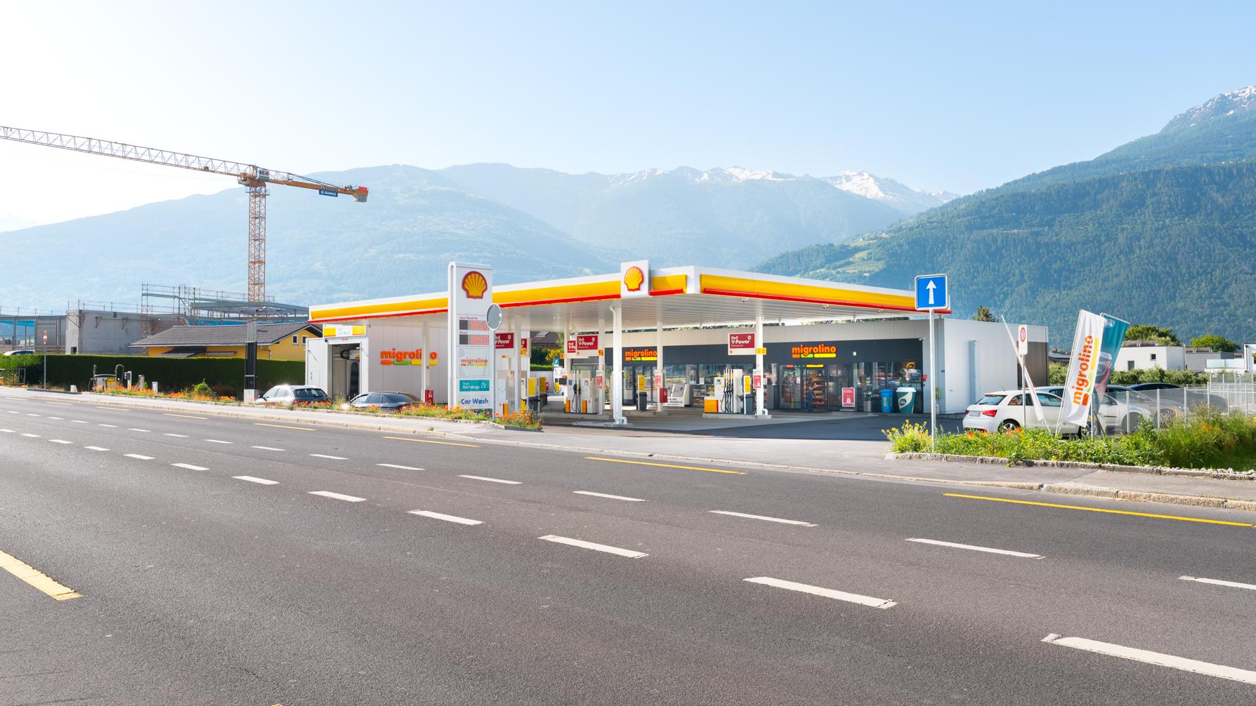 Shell, Route Cantonale in Vétroz