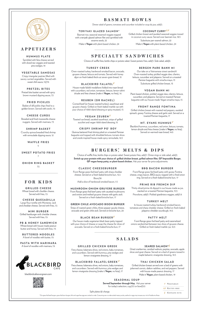 Blackbird Cafe - Mountain Brunch &amp; Lunch Logo