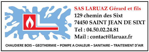 Sas Laruaz Gerard Et Fils chauffage, appareil et fournitures (détail)
