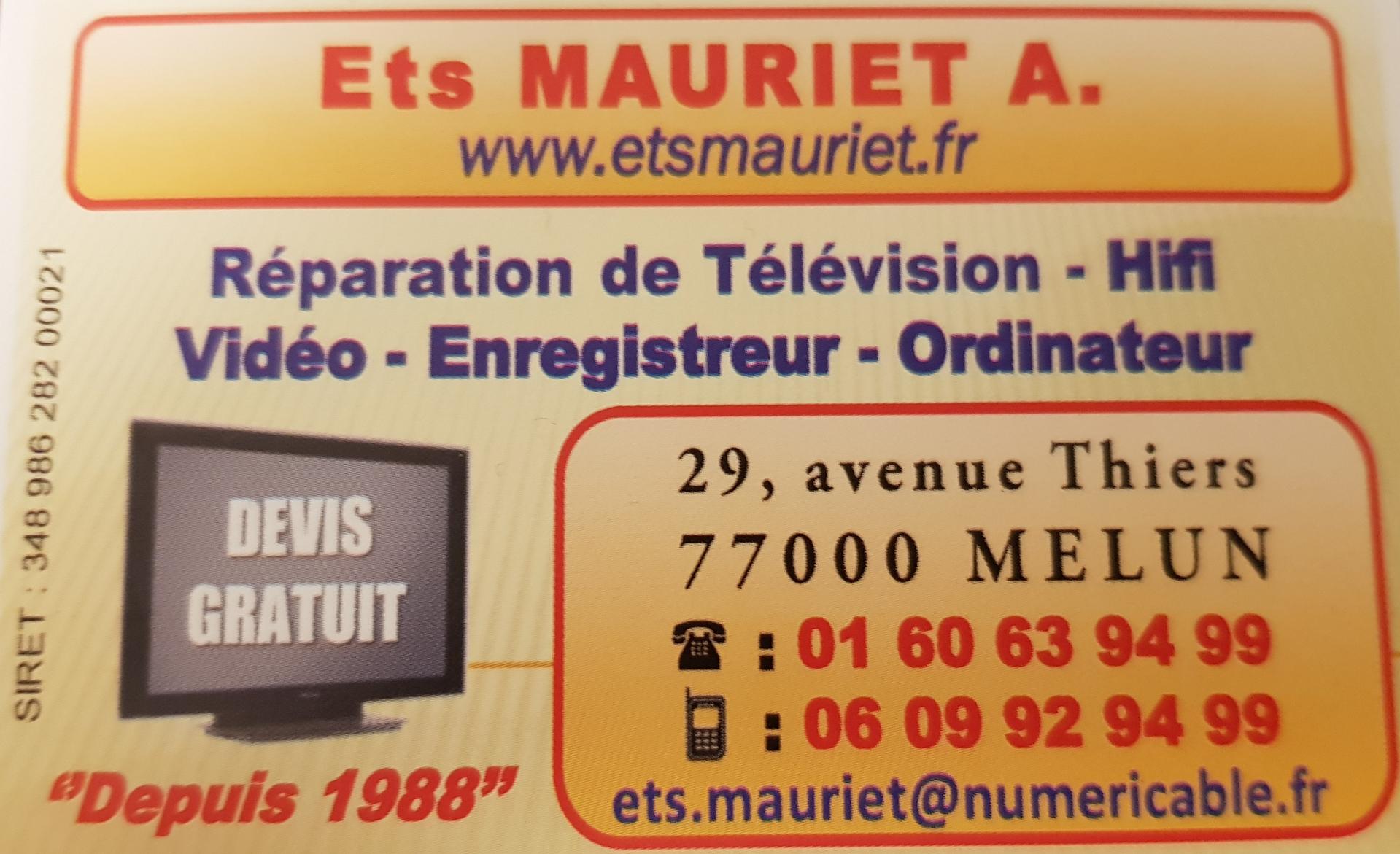 Mauriet Alain réparation et restauration (objets divers)