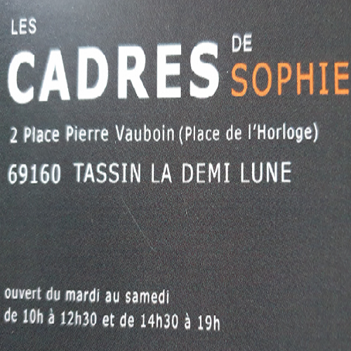 Les Cadres de Sophie cadre et fournitures pour encadrement (fabrication, vente)