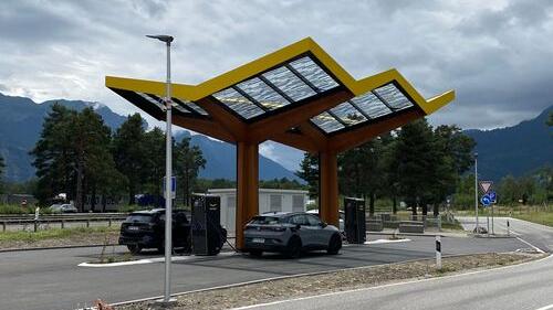 Fastned Charging Station, Highway in Landquart