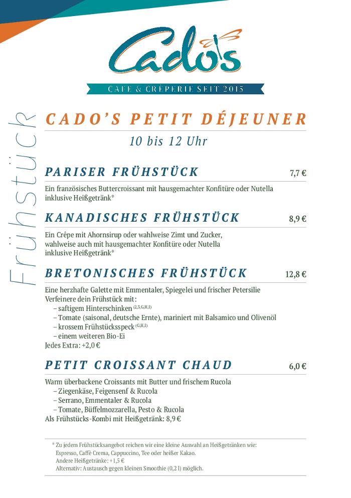Cados Cafe & Creperie, Oberhalb d. Gerberbruches in Rostock