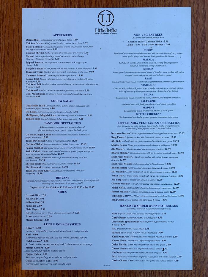 Little India Restaurant and Bar - Denver, CO