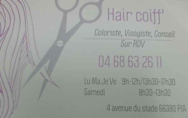 Hair Coiff' Coiffure, beauté