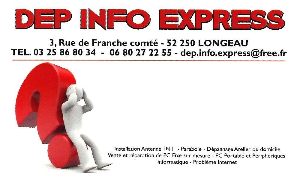 Dep Info Express vente, installation et réparation d'antenne pour télévision