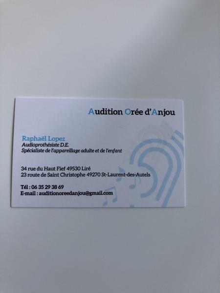 Audition Orée d'Anjou Expert