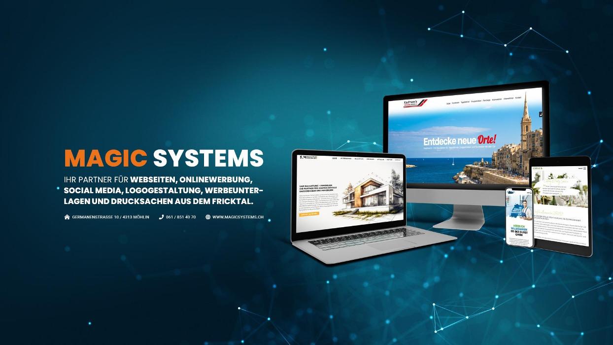 MAGIC SYSTEMS | Online Marketing + Grafikdesign Agentur, Germanenstrasse in Möhlin