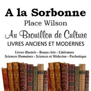 A la Sorbonne - Au Brouillon de Culture librairie et papeterie (détail)