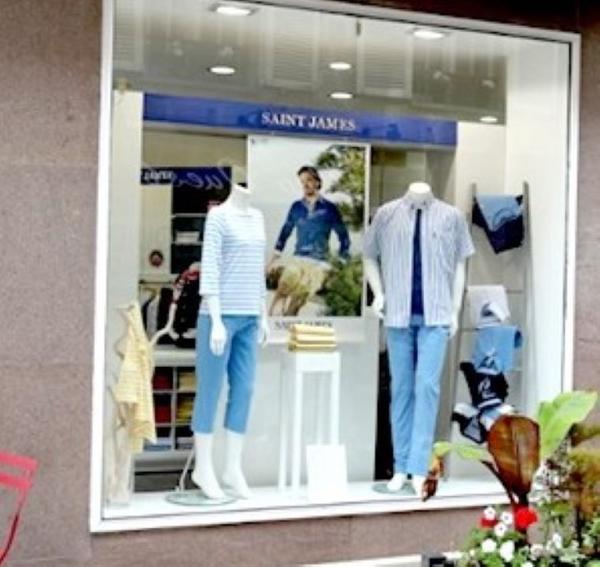 Saint James Boutique vêtement pour homme (détail)