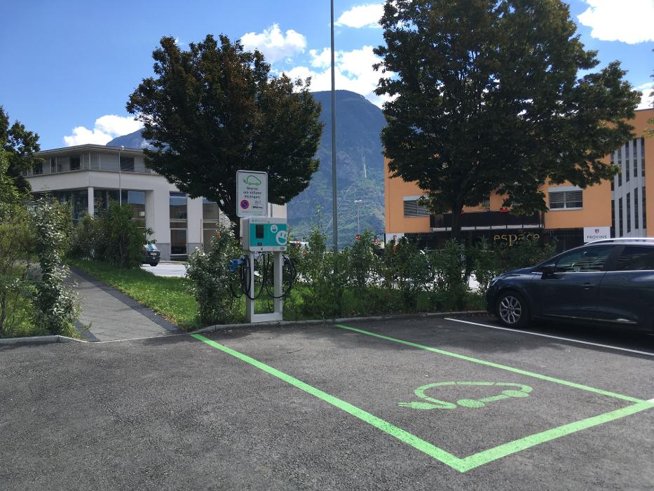 Shell Recharge Charging Station, Route de Sion in Sierre