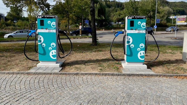 Shell Recharge Charging Station, Umfahrungsstrasse in Koblenz