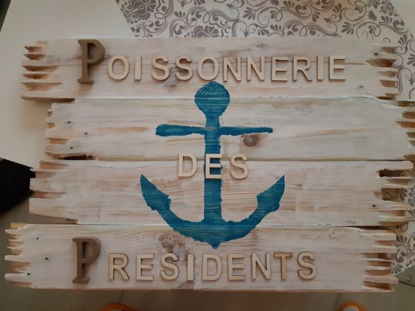Poissonnerie des Presidents poissonnerie (détail)