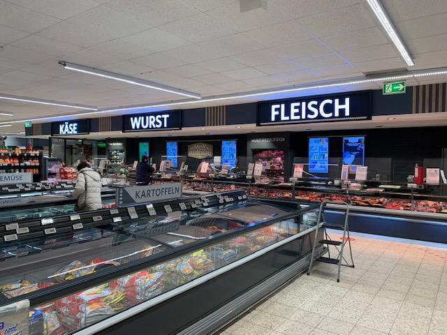 Supermarkt in Damme, mittagstisch