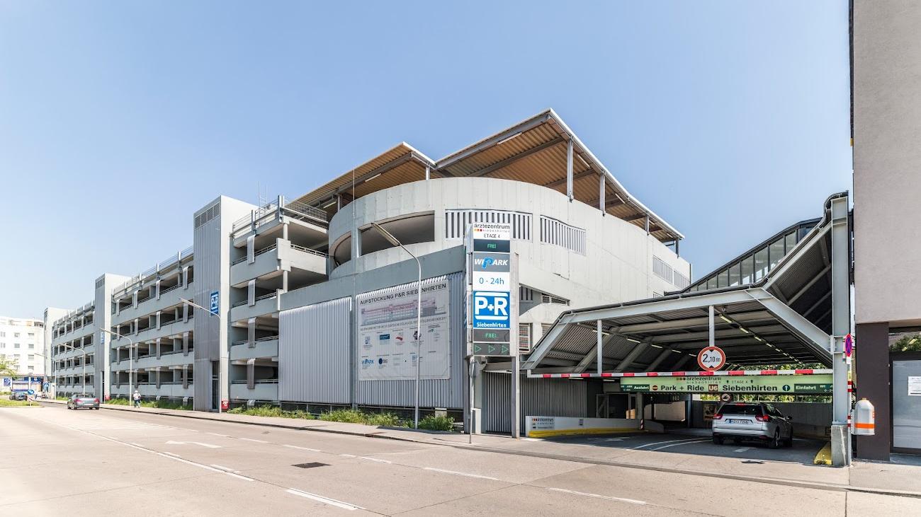 WIPARK P+R Siebenhirten Parkhaus, Porschestraße in Wien