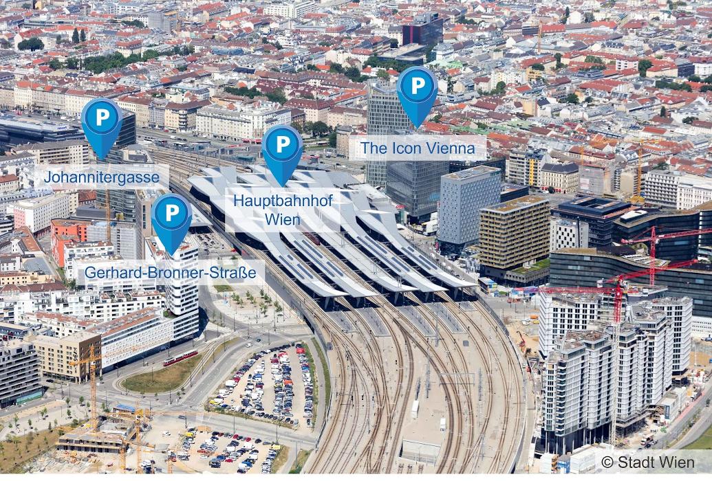 WIPARK Hauptbahnhof Wien Parkgarage, Gerhard-Bronner-Straße in Wien