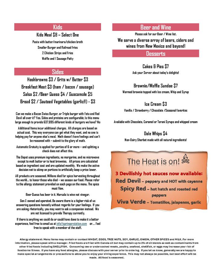 The Depot at Springer Station Image