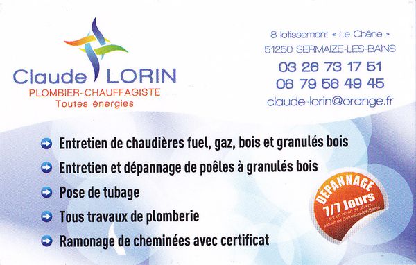 Entr: Lorin Claude réparation et restauration (objets divers)