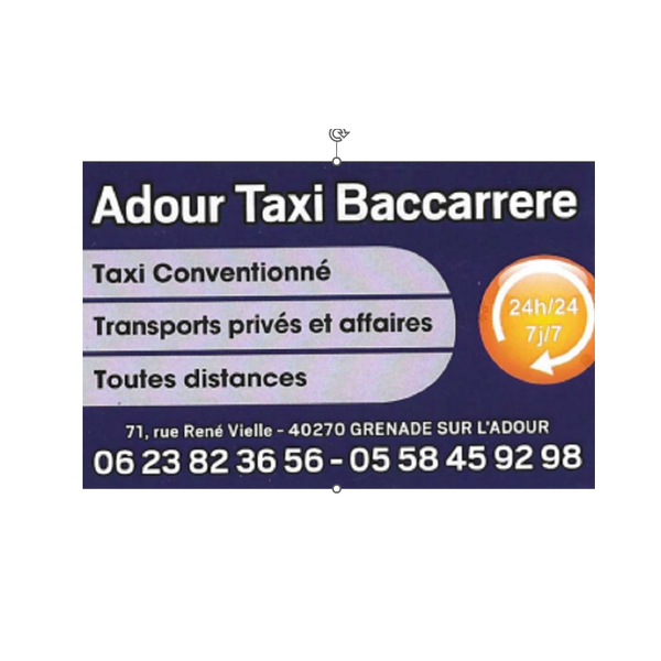 Adour Taxi Baccarrere taxi