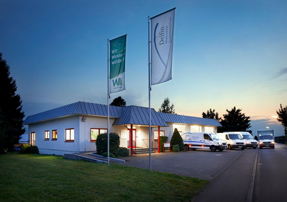 Westerwälder Qualitätswäscherei Delfin, Kleeberger Weg in Hachenburg