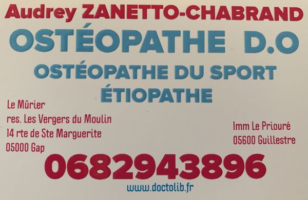 Zanetto-Chabrand Audrey ostéopathe