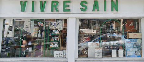 Vivre Sain vente de produits biologiques (détail)