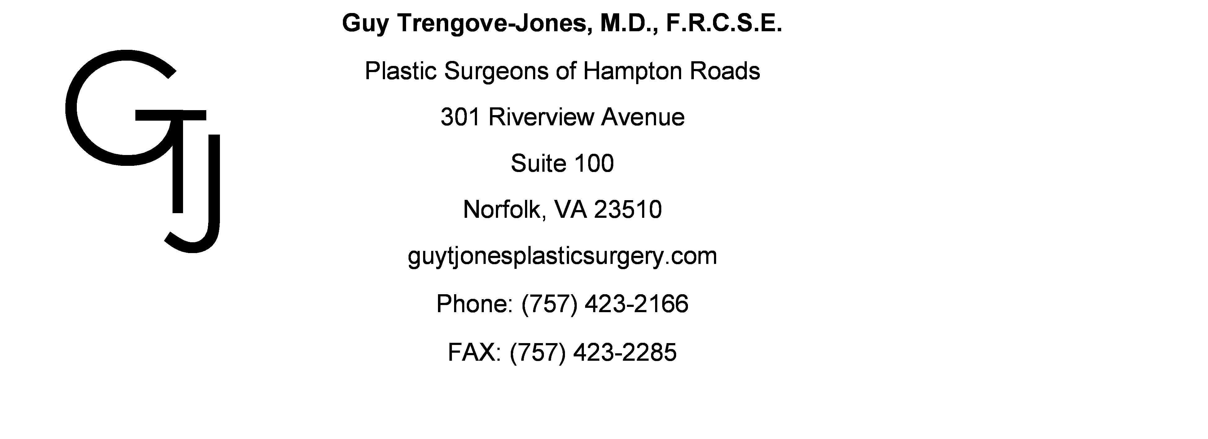 Guy Trengove-Jones MD, Plastic Surgeons of Hampton Roads - Norfolk, VA 23510 - (757)423-2166 | ShowMeLocal.com