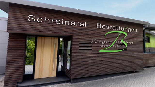 Schreinerei + Bestattungen, Jürgen Becker, Am Eichelgärtchen in Halsenbach
