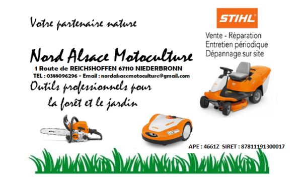 Nord Alsace Motoculture tondeuse à gazon (détail)