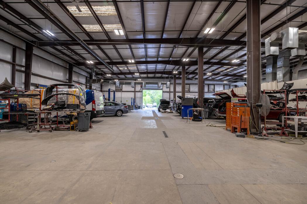 Wide Shot of Body Repair Area