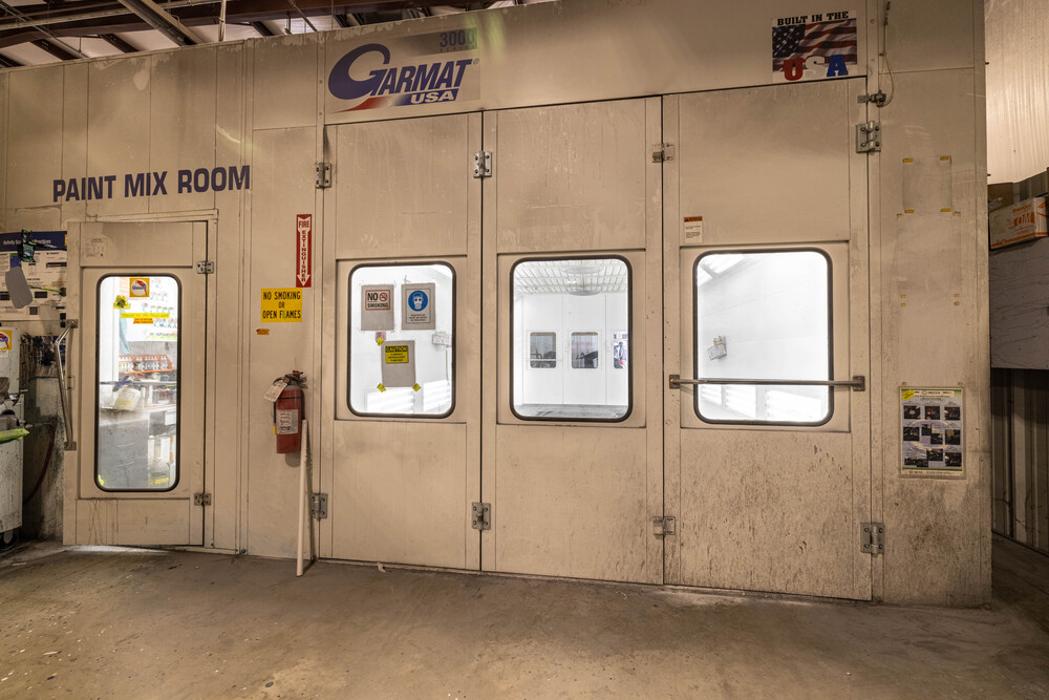 Exterior of Spray Paint Booth