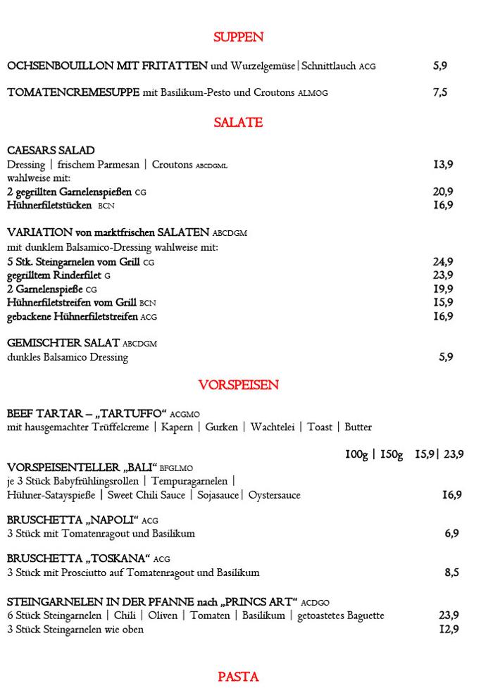 Princs Restaurant & Bar, Heuplatz in Innere Stadt