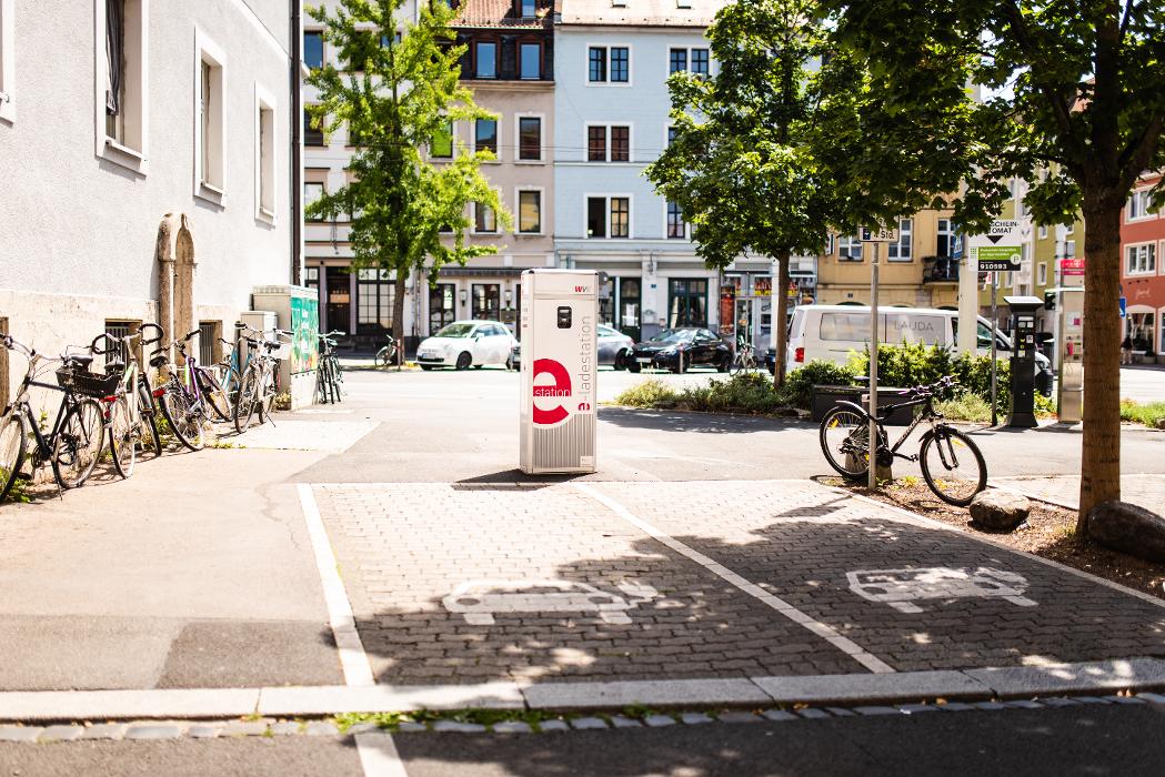WVV Energie E-Ladestationen, Pleicherschulgasse in Würzburg