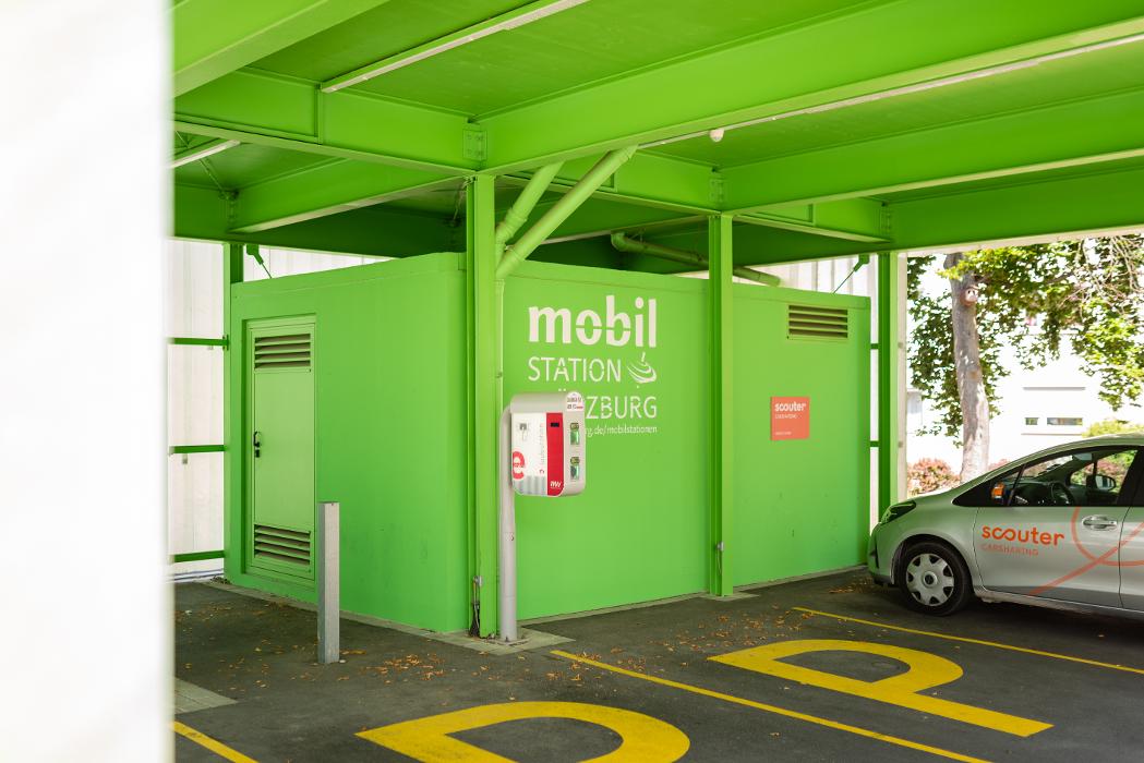 WVV Energie E-Ladestationen, Rottendorfer Straße in Würzburg