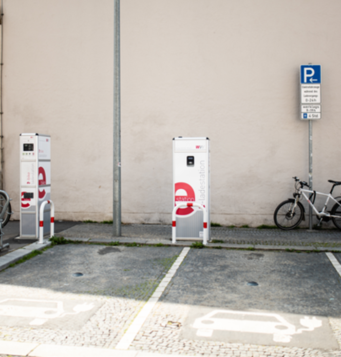 WVV Energie E-Ladestationen, Haugerpfarrgasse in Würzburg