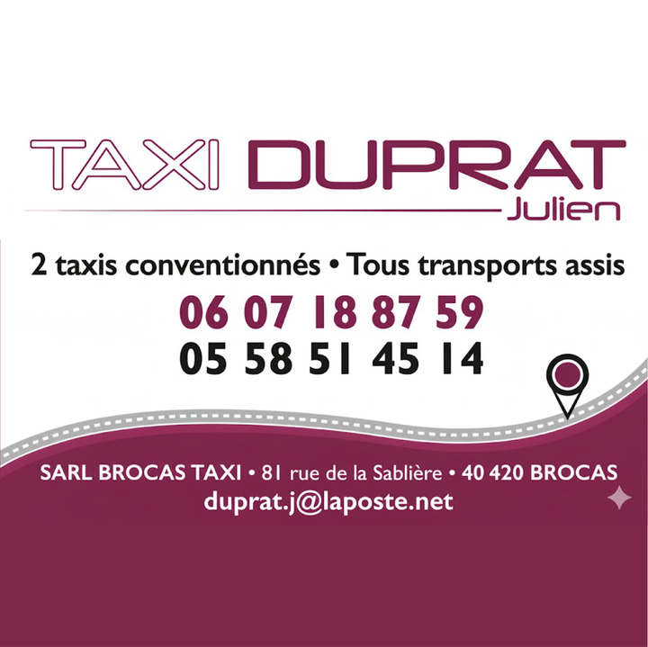 Brocas Taxi Duprat taxi