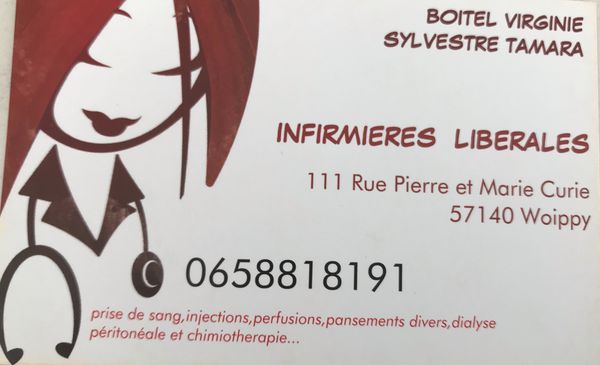 Cabinet Infirmier Boitel Virginie et Sylvestre Tamara Etablissements de soins, services de la Santé