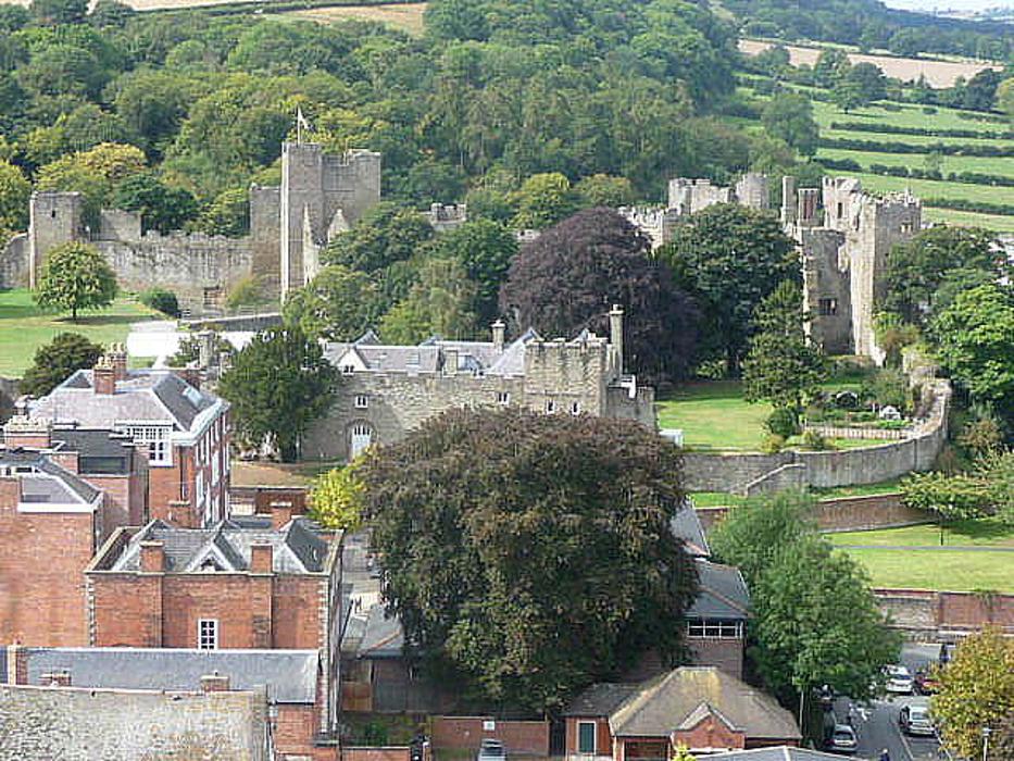Ludlow castle from St. Laurences Tower