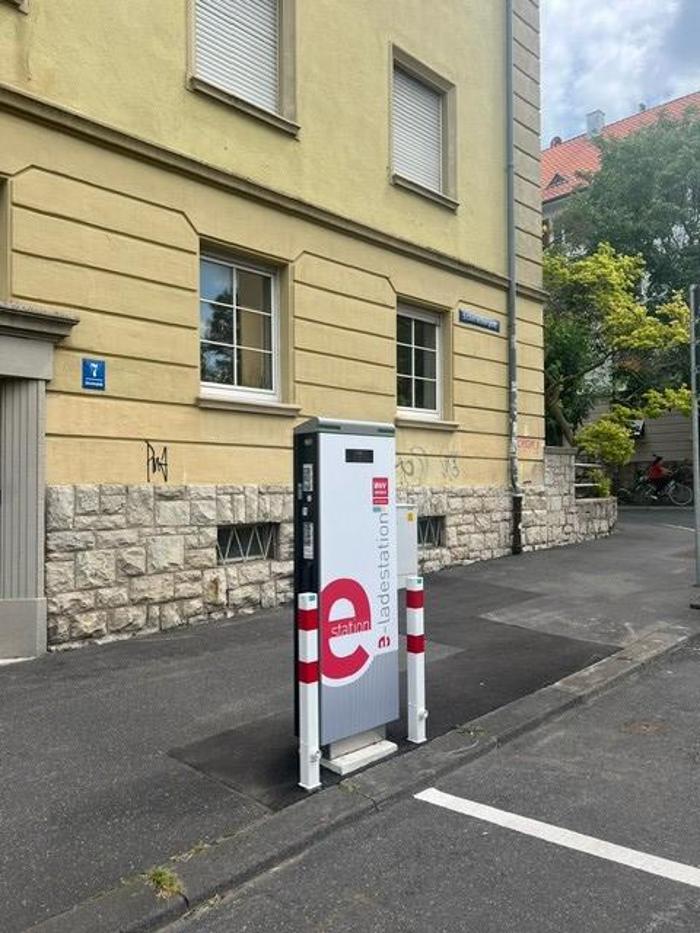 WVV Energie E-Ladestationen, Scherenbergstraße in Würzburg