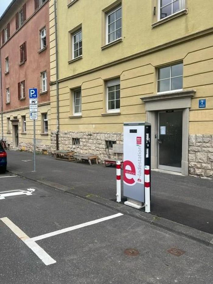 WVV Energie E-Ladestationen, Scherenbergstraße in Würzburg