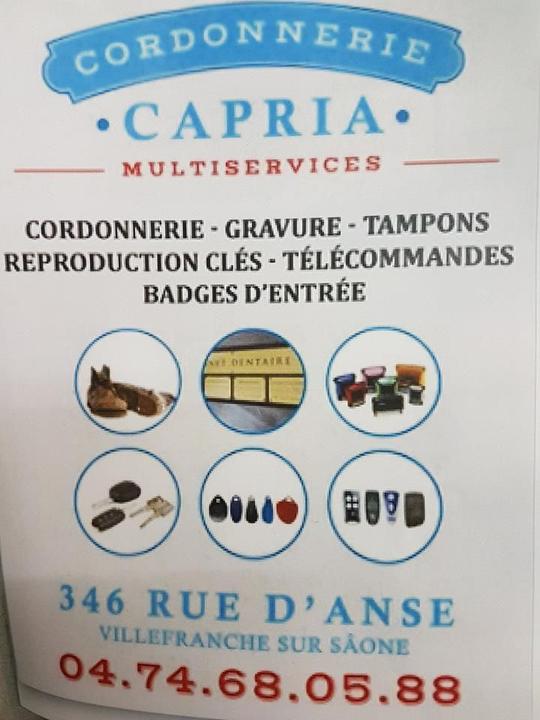 Cordonnerie Capria Multi-services découpage et emboutissage (outils)