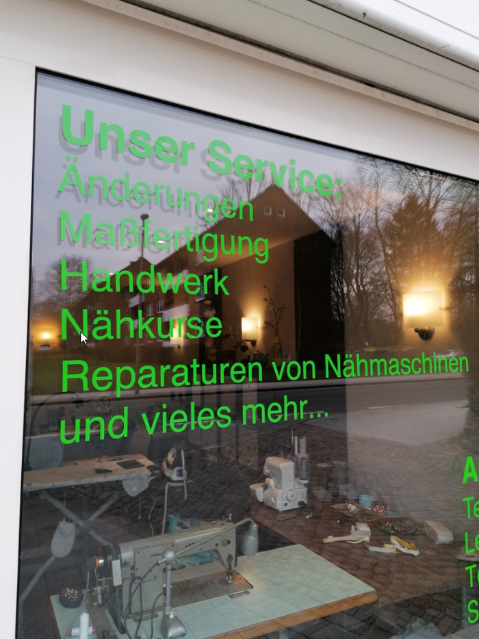 Nähzimmer Olga Naumann, Marienallee in Flensburg