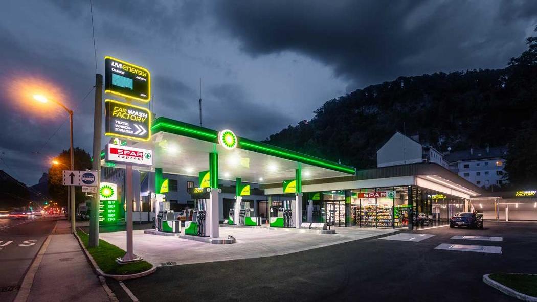 bp, Sterneckstraße in Salzburg