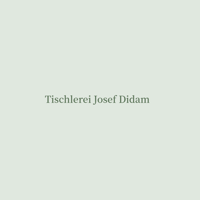 Josef Didam Tischlermeister in Schmallenberg