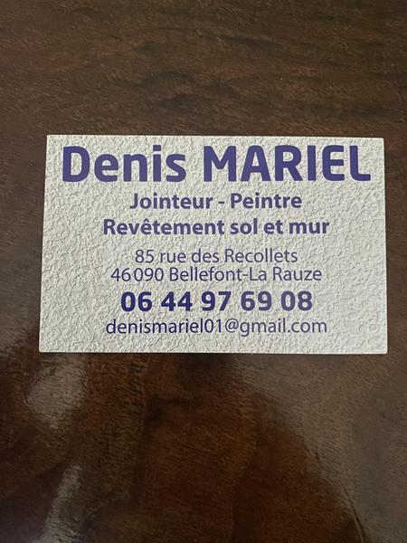 Denis Mariel Jointeur peintre (artiste)